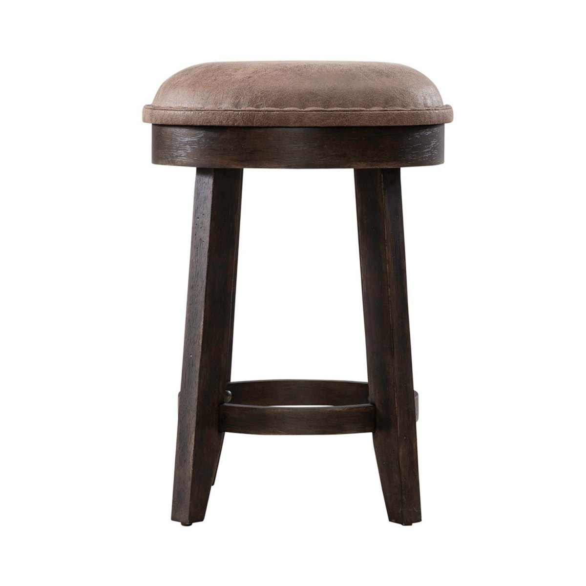 Paradise Valley - Upholstered Console Stool (RTA) - Dark Brown Counter Height (24" - 27") by Liberty Furniture - Walls Furniture & Mattress