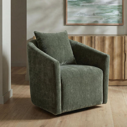 Leastow - Swivel Accent Chair - Loden Swivel Chairs by Signature Design by Ashley® - Walls Furniture & Mattress