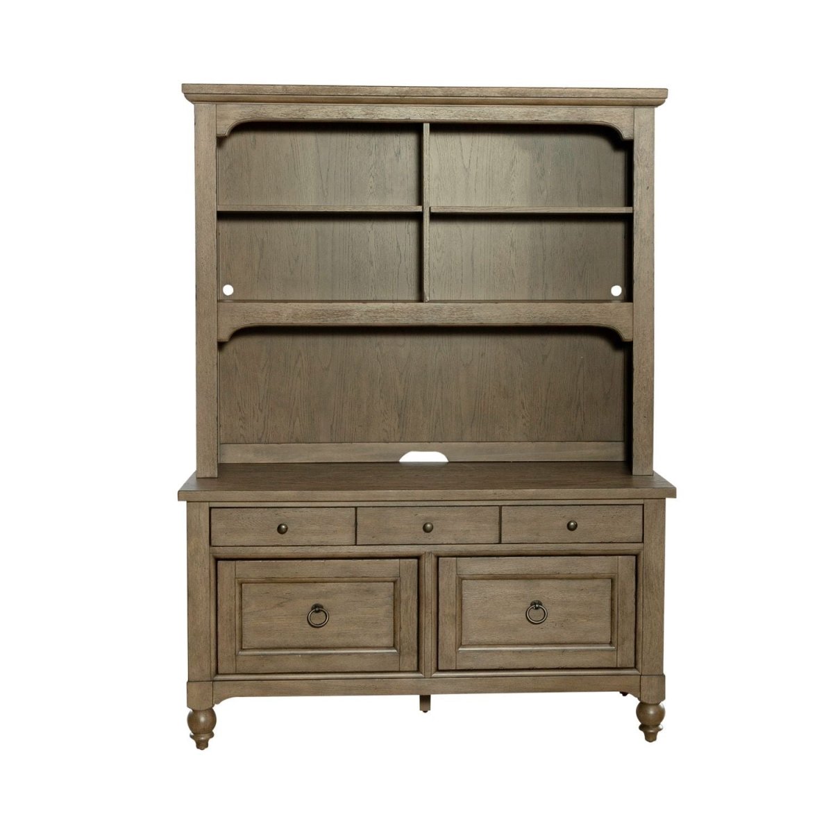 Americana Farmhouse - Credenza Hutch - Dusty Taupe Hutches by Liberty Furniture - Walls Furniture & Mattress