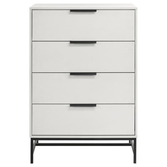 Sonora - 4 - Drawer Bedroom Chest - White Accent Chests by Coaster Fine Furniture - Walls Furniture & Mattress