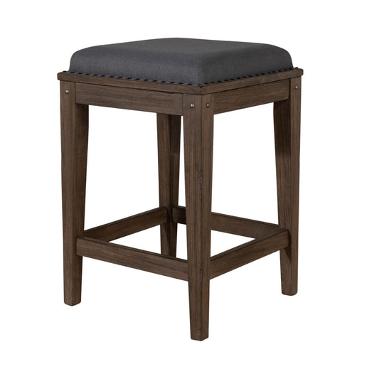 Sonoma Road - Upholstered Console Stool - Weathered Beaten Bark