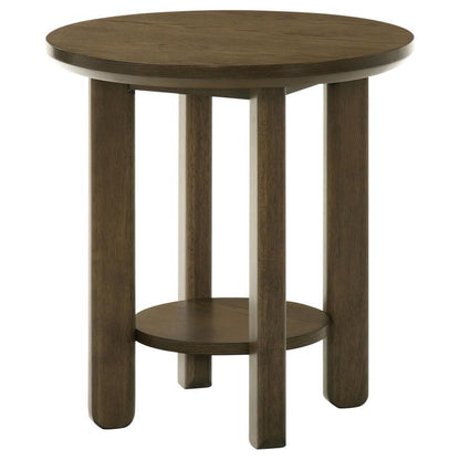 Ottowa - Round Wood Table With Shelf End Tables by Coaster Fine Furniture - Walls Furniture & Mattress