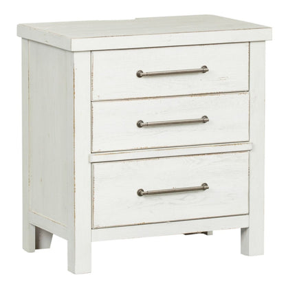 Modern Farmhouse - 3 Drawer Night Stand Accent Nightstands by Liberty Furniture - Walls Furniture & Mattress