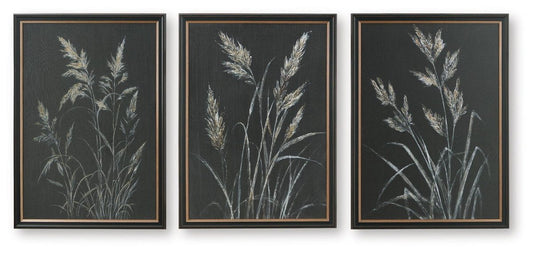 Janisburg - Wall Art Set (Set of 3) - Black / White / Brown Framed Print Sets by Signature Design by Ashley® - Walls Furniture & Mattress