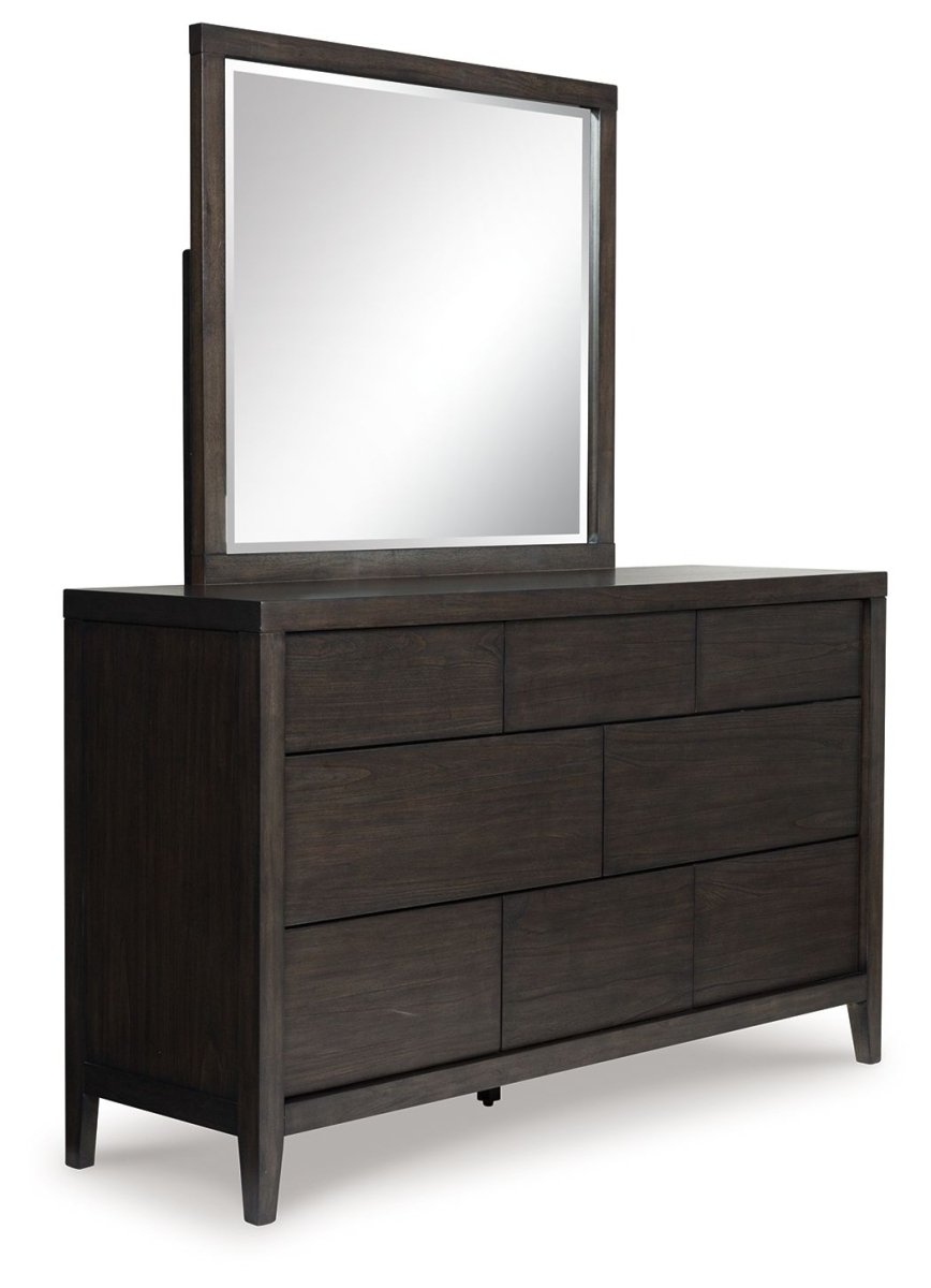 Westonfort - Dresser And Mirror - Espresso Dresser & Mirror by Ashley® - Walls Furniture & Mattress