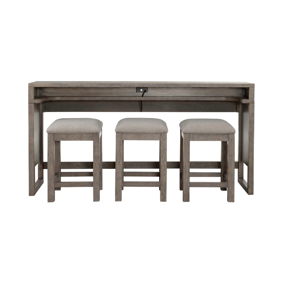 Bartlett Field - 4 Piece Living Room Set (Console Bar Table & 3 Console Stools) - Gray 4 Piece Living Room Sets by Liberty Furniture - Walls Furniture & Mattress