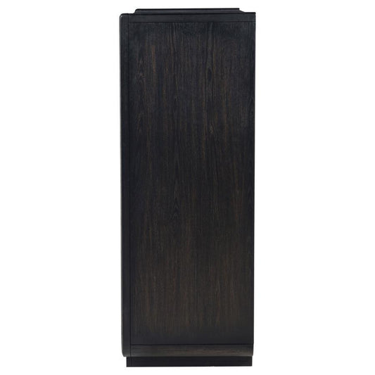 Leandro - 5 - Drawer Bedroom Chest Of Drawers - Burnished Black Accent Chests by Coaster Fine Furniture - Walls Furniture & Mattress