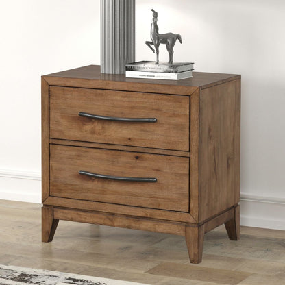 Shaker Lakes - Nightstand With Charging Station - Brown Nightstands w/ Charging Stations by Liberty Furniture - Walls Furniture & Mattress