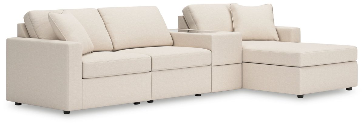 Modmax - Oyster - Sectional Stationary Sectionals by Signature Design by Ashley® - Walls Furniture & Mattress