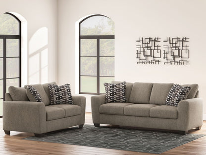 Triston - Peaks - Living Room Set Stationary Chair & Ottoman by Benchcraft® - Walls Furniture & Mattress