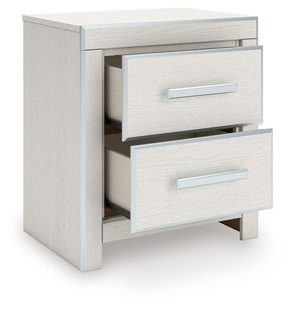 Zuraleus - Two Drawer Night Stand Nightstands w/ Charging Stations by Signature Design by Ashley® - Walls Furniture & Mattress
