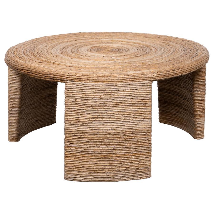 Artina - Woven Rattan Round Table End Tables by Coaster Fine Furniture - Walls Furniture & Mattress