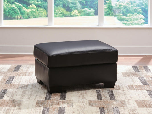 Glennbre - Ottoman - Midnight Upholstered Ottomans by Signature Design by Ashley® - Walls Furniture & Mattress