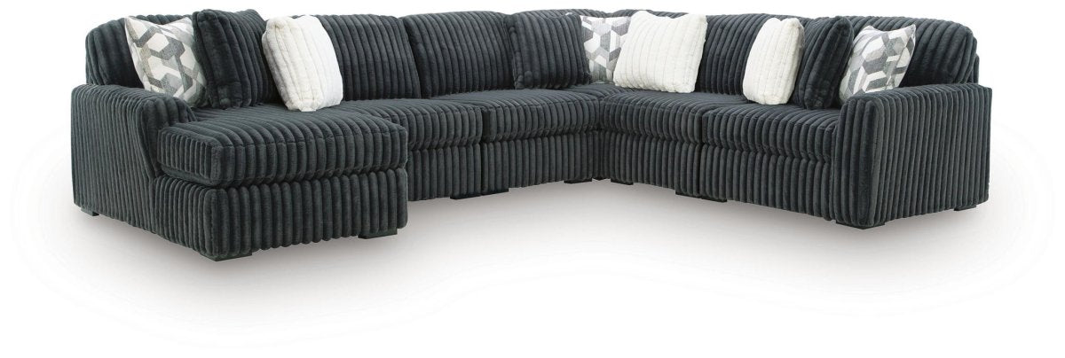 Midnight - Madness - Sectional Stationary Sectionals by Signature Design by Ashley® - Walls Furniture & Mattress