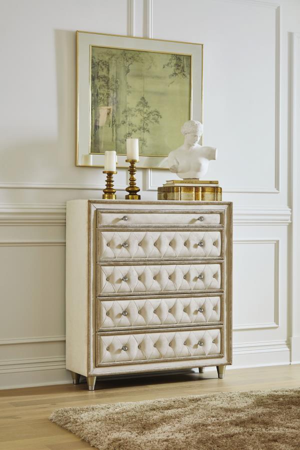 Antonella - 5 - Drawer Bedroom Chest Accent Chests by CoasterElevations - Walls Furniture & Mattress