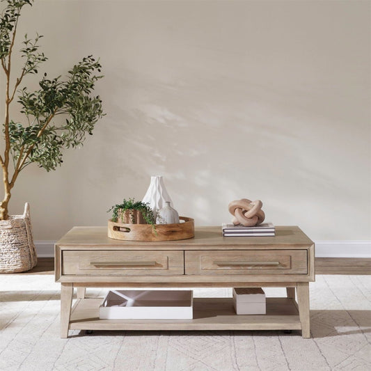 Brentwood - Cocktail Table - Sandstone Cocktail Tables by Liberty Furniture - Walls Furniture & Mattress