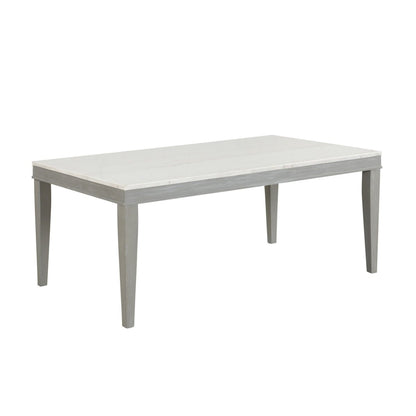 Essence - 70" Rectangle Dining Table With Marble Top Dining Tables by New Classic - Walls Furniture & Mattress