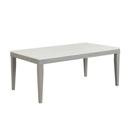 Essence - 70" Rectangle Dining Table With Marble Top Dining Tables by New Classic - Walls Furniture & Mattress