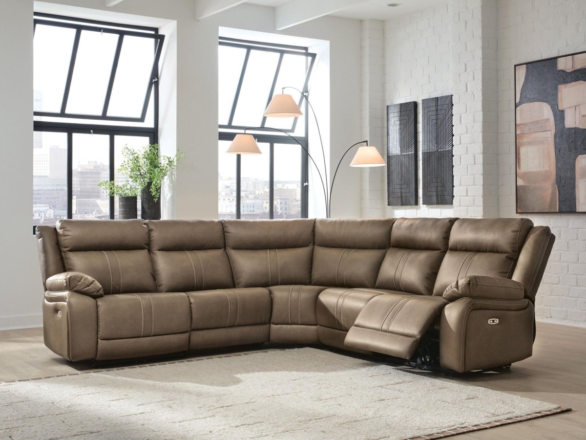 Max - Momentum - Reclining Sectional Reclining Sectionals by Signature Design by Ashley® - Walls Furniture & Mattress