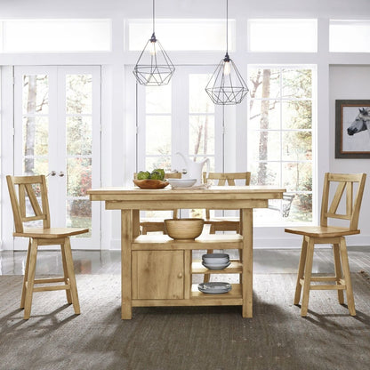 Lindsey Farm - Gathering Table Set 5 Piece Dining Room Sets by Liberty Furniture - Walls Furniture & Mattress