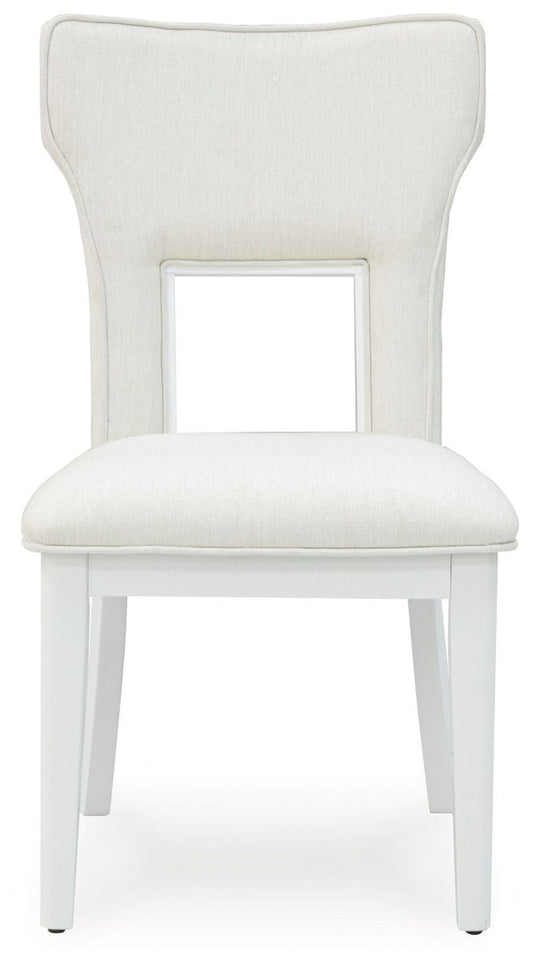 Chalanna - Dining Upholstered Side Chair (Set of 2) - White Chair Sets by Signature Design by Ashley® - Walls Furniture & Mattress