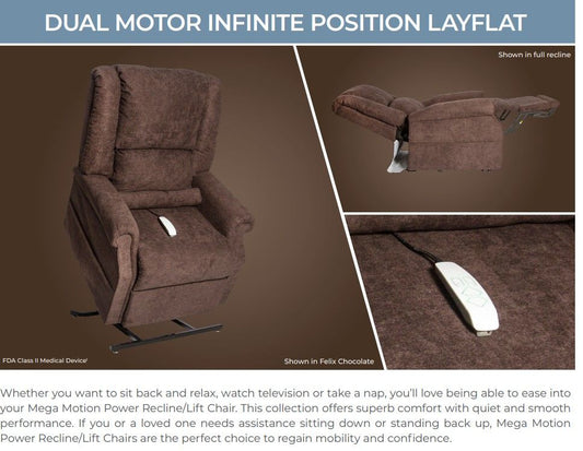 iNFI ATTAIN Felix Burgundy Infinite Position Lift Chair