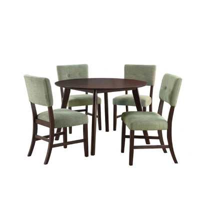 Tioga - 47" Round Dining Table Set 5 Piece Dining Room Sets by New Classic - Walls Furniture & Mattress