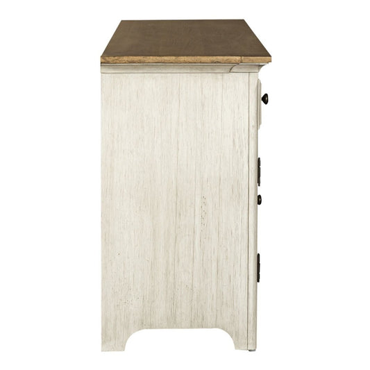 Farmhouse Reimagined - Entertainment 72" TV Stand - White TV Stands by Liberty Furniture - Walls Furniture & Mattress