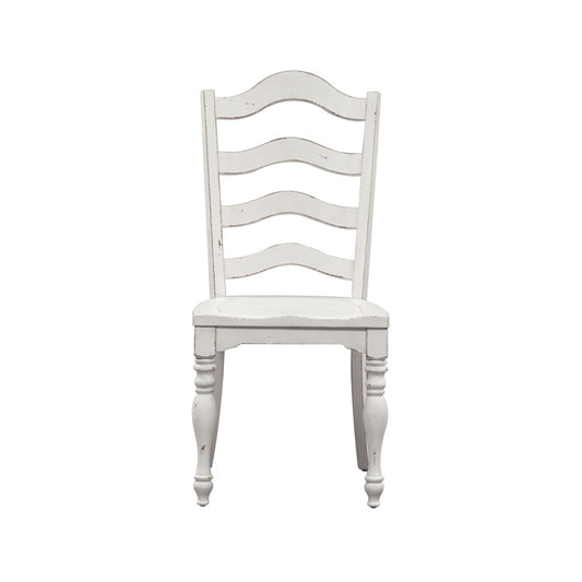 Magnolia Manor - Ladder Back Side Chair - White Side Chairs by Liberty Furniture - Walls Furniture & Mattress