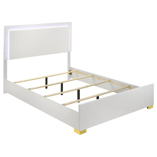 Marceline - Wood LED Panel Bed Panel Beds by Coaster Fine Furniture - Walls Furniture & Mattress