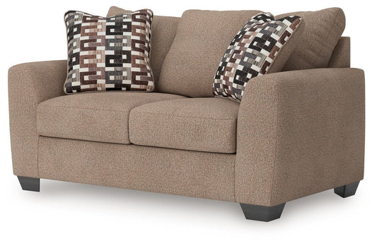Triston - Peaks - Suede - Loveseat Stationary Loveseats by Benchcraft® - Walls Furniture & Mattress