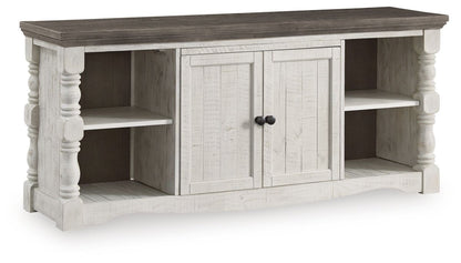 Havalance - Extra Large TV Stand - 2 Doors - Brown / Beige TV Stands by Signature Design by Ashley® - Walls Furniture & Mattress