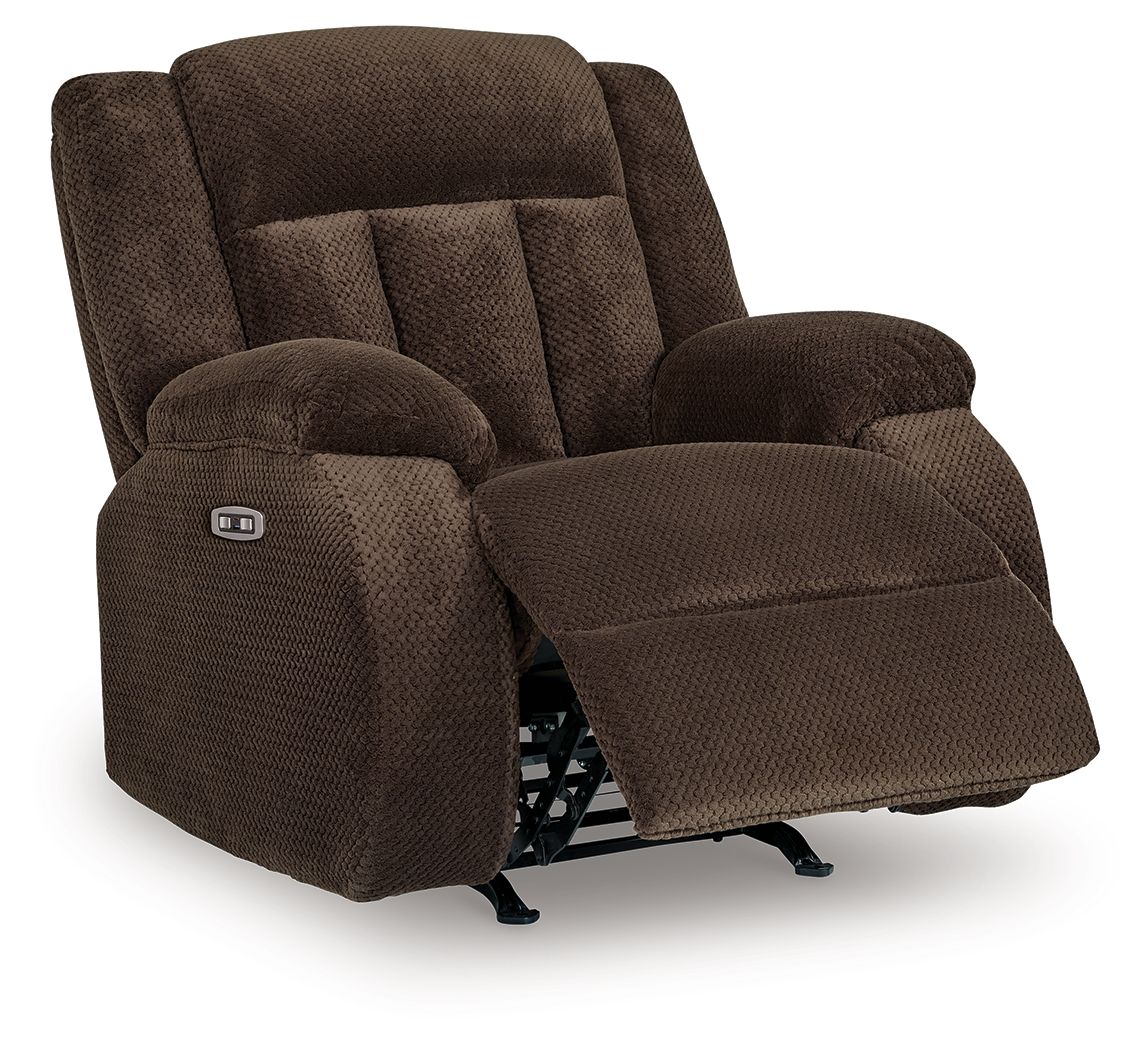 Free Wake - Power Rocker Recliner - Chocolate Rocker Chairs by Signature Design by Ashley® - Walls Furniture & Mattress