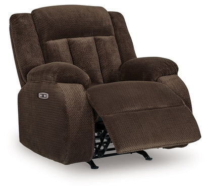 Free Wake - Power Rocker Recliner - Chocolate Rocker Chairs by Signature Design by Ashley® - Walls Furniture & Mattress