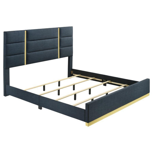 Ines - Fabric Upholstered Panel Bed Upholstered Beds by Coaster Fine Furniture - Walls Furniture & Mattress