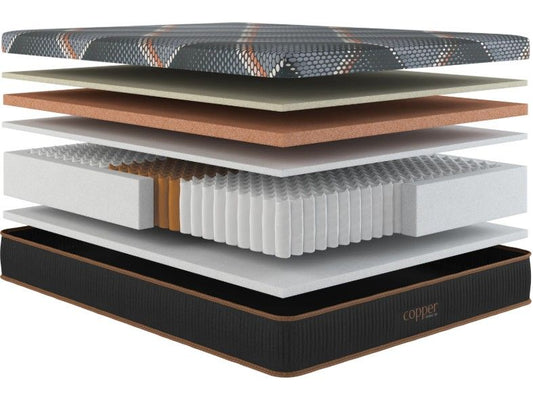 Copper Hybrid Plush Smooth Top Twin Mattress Hybrid Plush Smooth Top Mattresses by Spring Air - Walls Furniture & Mattress