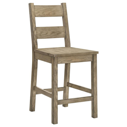 Cardova - Counter Height Dining Chair (Set of 2) - Vineyard Oak Chair Sets by Coaster Fine Furniture - Walls Furniture & Mattress