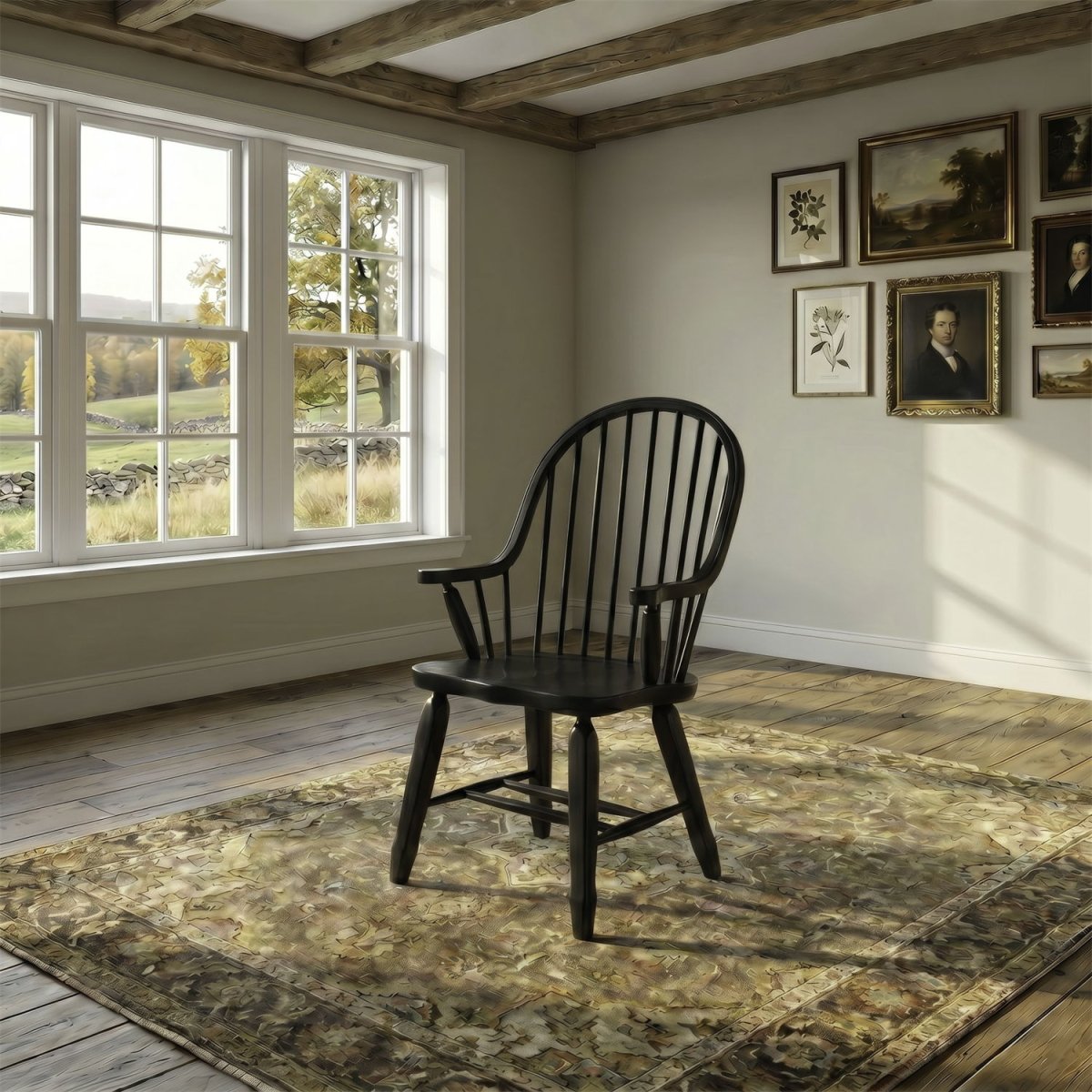 Treasures - Bow Back Arm Chair Arm Chairs by Liberty Furniture - Walls Furniture & Mattress