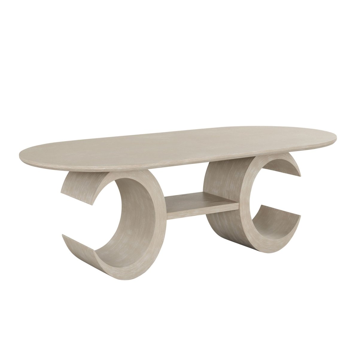 Gwendolyn - Oval Table Top And Base - Beige Dining Tables by New Classic - Walls Furniture & Mattress