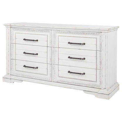 Mckinney - 6 - Drawer Bedroom Dresser Cabinet Dressers by Coaster Fine Furniture - Walls Furniture & Mattress