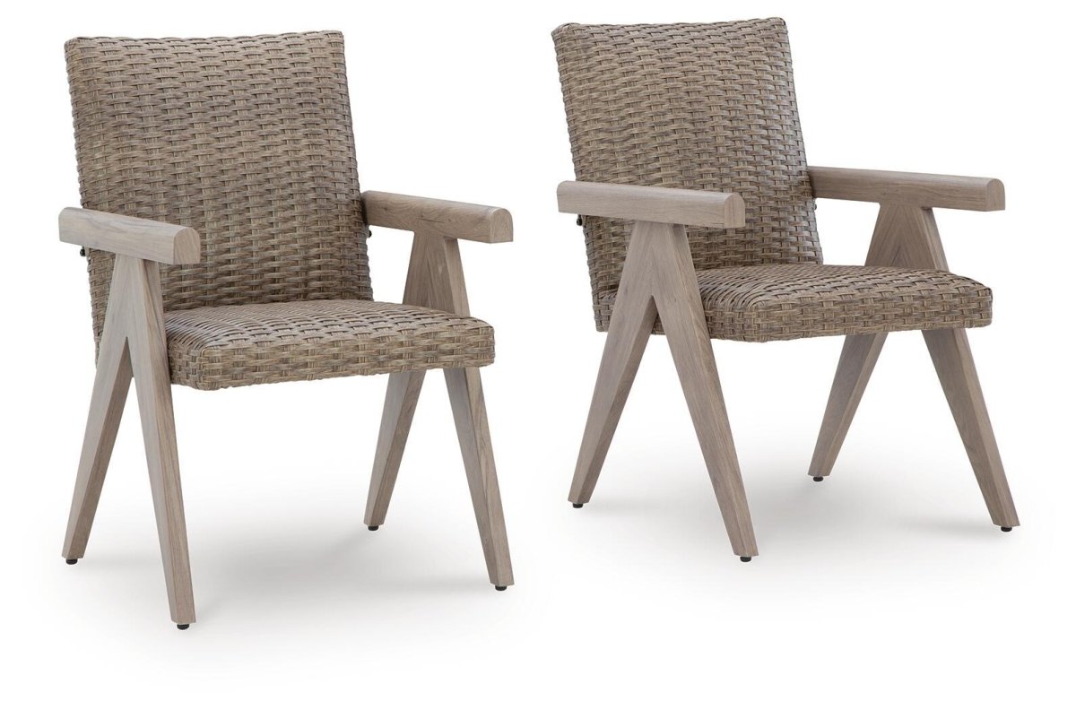 Cliff Trails - Arm Chair (Set of 2) - Beige Chair Sets by Signature Design by Ashley® - Walls Furniture & Mattress