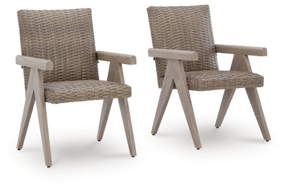 Cliff Trails - Arm Chair (Set of 2) - Beige Chair Sets by Signature Design by Ashley® - Walls Furniture & Mattress