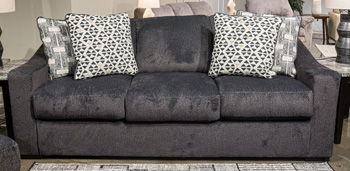 Wryenlynn - Onyx - Sofa - Fabric Stationary Sofas by Signature Design by Ashley® - Walls Furniture & Mattress