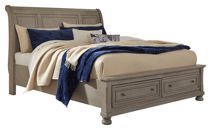 Lettner - Sleigh Bed Storage Beds by Signature Design by Ashley® - Walls Furniture & Mattress