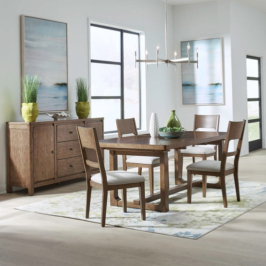 Harmony - Trestle Table Set 5 Piece Dining Room Sets by Liberty Furniture - Walls Furniture & Mattress
