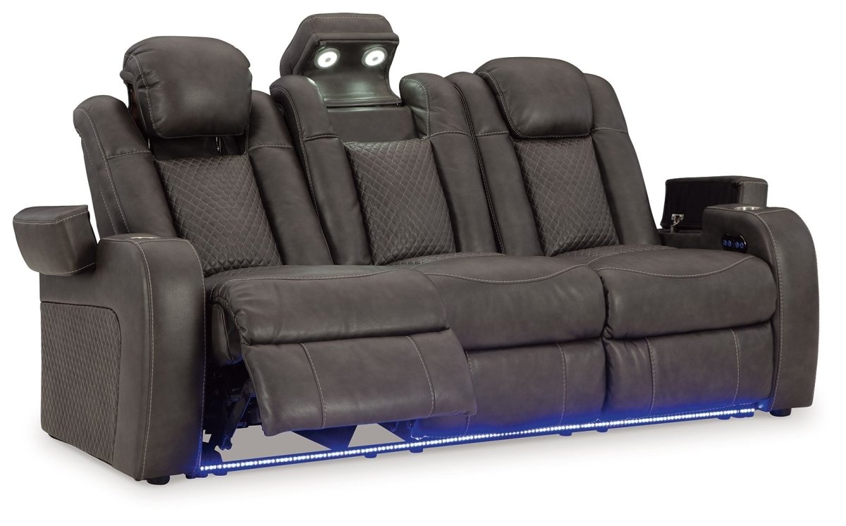 Fyne - dyme - Reclining Living Room Set Reclining Sofas & Loveseats by Signature Design by Ashley® - Walls Furniture & Mattress
