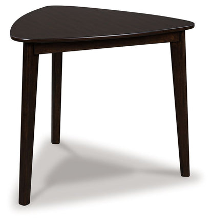 Mallenette - Merlot - Triangle Dining Room Table Dining Tables by Signature Design by Ashley® - Walls Furniture & Mattress
