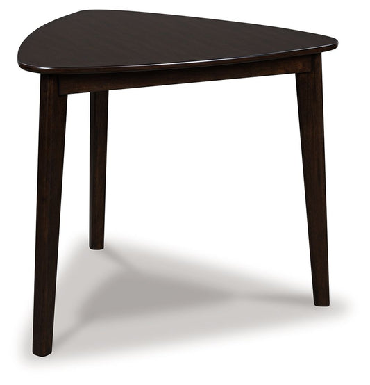 Mallenette - Merlot - Triangle Dining Room Table Dining Tables by Signature Design by Ashley® - Walls Furniture & Mattress