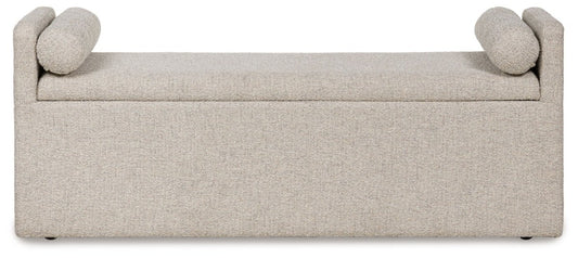 Galliden - Beige - Large Upholstered Dining Room Bench Upholstered Benches by Signature Design by Ashley® - Walls Furniture & Mattress