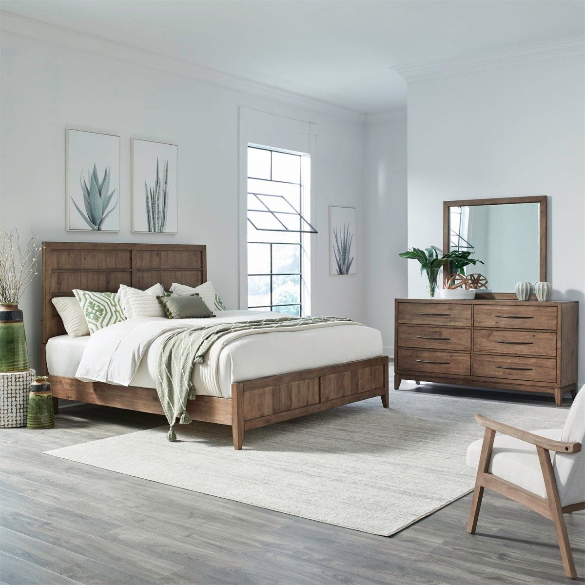 Shaker Lakes - Panel Bedroom Set 3 Piece Bedroom Sets by Liberty Furniture - Walls Furniture & Mattress
